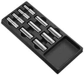 Module met lange doppen 1/2- metrische maten - 10 stuks